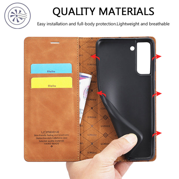 Leather Flip Case Wallet Cover for Samsung Galaxy A15 A55 A14 A34 A54 A12 A52S