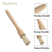 Pastry Brush with Natural Bristles for Glazing & Baking Glazing Brush Oiling NEW