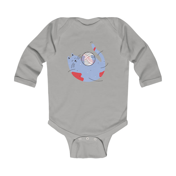 Infant Long Sleeve Bodysuit - Playful Cat