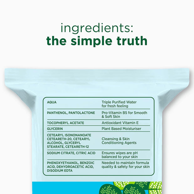 Kind to Skin Hypoallergenic Micellar Biodegradable Cleansing Wipes for Sensitive Skin 20 Wipes (Pack of 3)