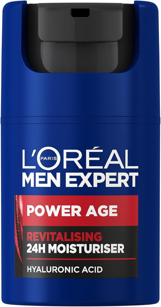 L'Oréal Men Expert Men'S Eye Cream, Hyaluronic Acid Eye Care for Ageing, for Dry & Dull Skin, Power Age, 15Ml