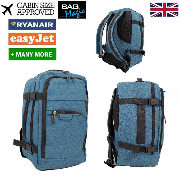 RYANAIR 40X20X25Cm EASYJET Underseat Cabin Approved Backpack Rucksack Travel Bag