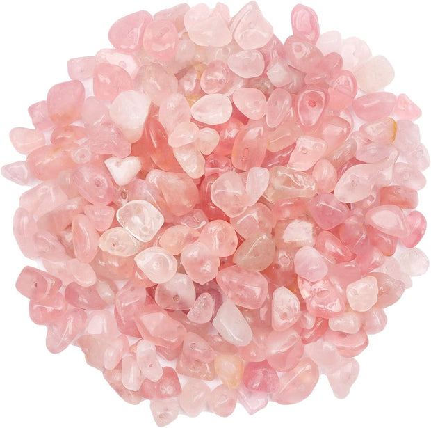 500Pcs 7 Chakra Crystal Chips, 5-8Mm Gemstone Beads, Irregular Natural Crystal Beads for Jewellery Making, Drilled Tumbled Chips for Bracelet Making