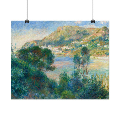 Rolled Poster - View of Monte Carlo from Cap Martin, c. 1884, Auguste Renoir