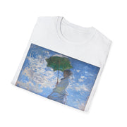 Woman with a Parasol - Madame Monet and Her Son_1875_Claude Monet  soft cotton shirt