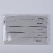 FANDAMEI 10 Pcs Nail File Set, 5 Shapes Nail Files for Acrylic and Gel Nails, 100/180 Grit Emery Boards for Nails, Nail File and Buffer Set