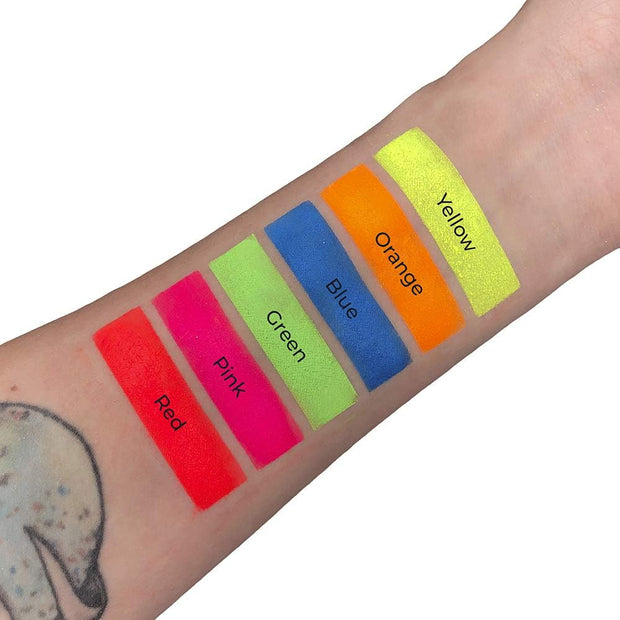 Stargazer Neon Yellow Eye Dust Vegan and Paraben Free Formula That Glows under UV Light