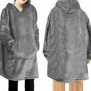 Hooded Snuggle Blanket Super Soft Oodie Winter Warm Wearable Hoodie Robe Comfort