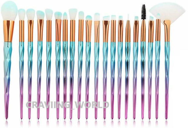 20PCS Make up Brushes Set Eyeshadow Eyeliner Lip Powder Foundation Blusher Tool