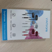 Yatloml 3 Pack Earphones, Wired In-Ear Headphones Earphones with Microphone and Volume Control, Noise Isolating and Deep Bass, Lightweight 3.5 Mm Earbuds Compatible with Iphone, Ipad, Android