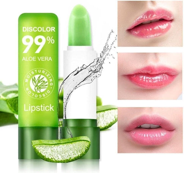 Color Changing Lip Balm Natural Aloe Veras Lipstick Long Lasting Moisturizing I2B6 Cosmetics Makeup for Women