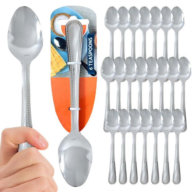 6 -36 Tea Spoons Stainless Steel Teaspoon Quality Cutlery Set of Teaspoons Spoon
