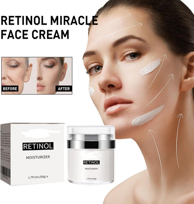 Retinol Cream, Instant Lifting Face Cream, Retinol Moisturizer, Retinol Face Cream, Reduces Wrinkles and Firming Skin, Anti-Aging Face Cream for Tightener Skin, Fine Lines & Wrinkles (1Pcs)