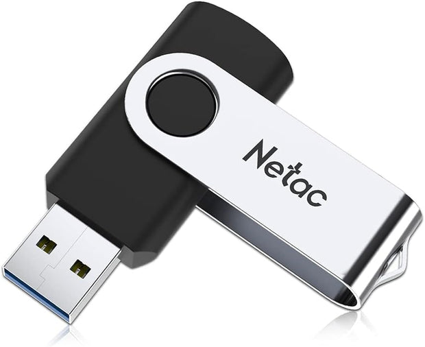 Netac 64GB USB 2.0 Flash Drive, Swivel Design Memory Sticks, Pen Drive, Usb Sticks for Data Storage, Zip Drive and Jump Drive with LED Light