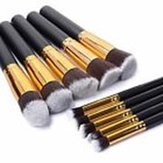 10 Pcs Make up Brushes Kabuki Eye Shadow Blusher Face Foundation Makeup Brush