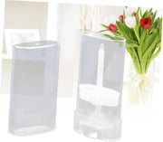 DOITOOL 10Pcs Lipstick Tube Empty Lip Balm Containers Oval Lip Tubes Clear Container Moisturizer Lip Gloss Storage Containers Empty Lip Balm Tube Moisten the Lips Powder Tube