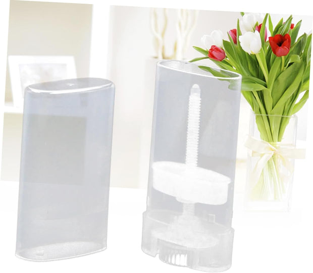DOITOOL 10Pcs Lipstick Tube Empty Lip Balm Containers Oval Lip Tubes Clear Container Moisturizer Lip Gloss Storage Containers Empty Lip Balm Tube Moisten the Lips Powder Tube