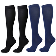 1/2Pair Knee High 20-30Mmhg Compression Graduated Support Socks Men'S Women'S
