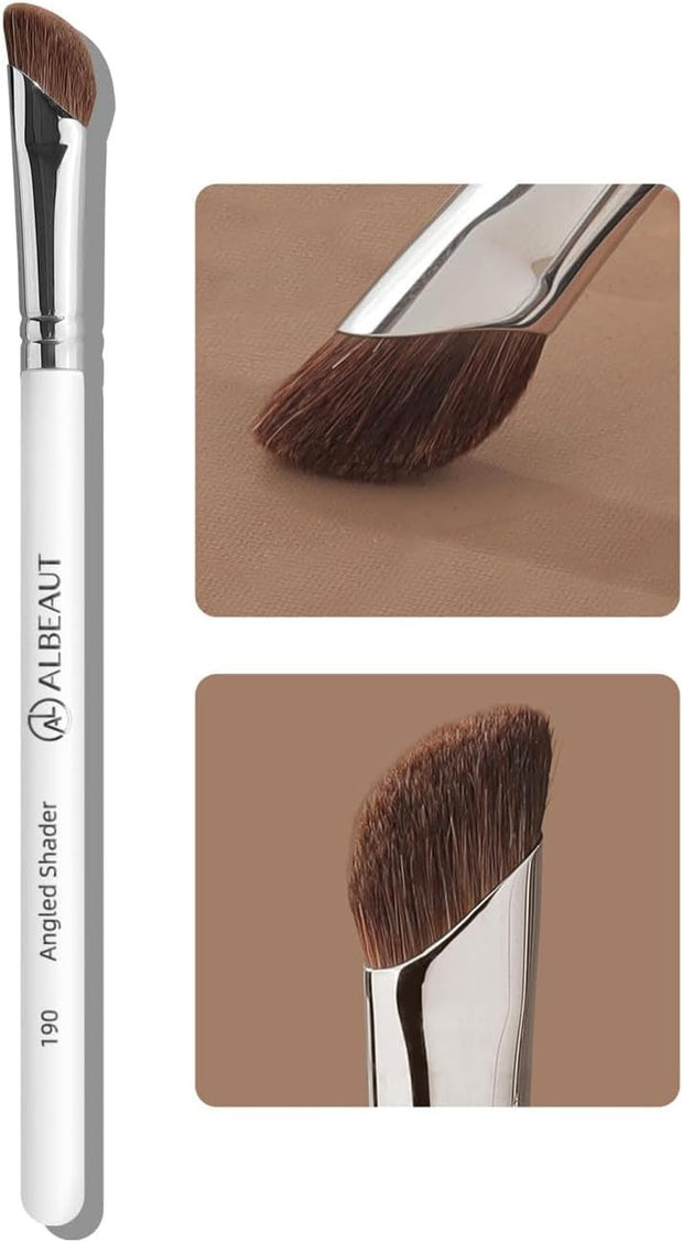 Albeaut Concealer Brush, Angled Brightening Concealer Makeup Brush under Eye Blending Brush Kitten Paw (189 Concealer)