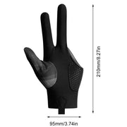 Full-Finger Billiard Gloves Non-Slip Billiard Training Gloves Left/Right Hand Three Finger Snooker Elasticity Sports Accessories