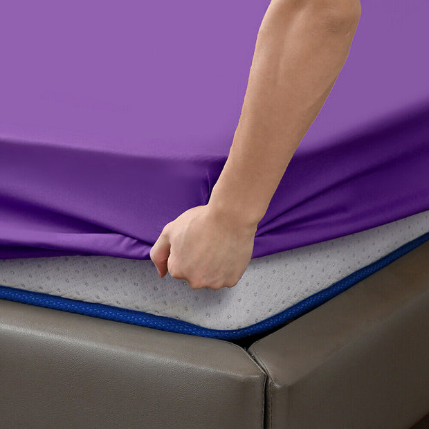 EXTRA DEEP Fitted Sheet 25CM/40CM Bed Sheet Single Double Super King