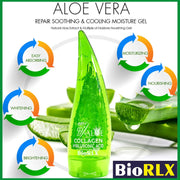 Biorlx 99% Purity Aloe Vera Gel with Collagen, Hyaluronic Acid 250Ml (One Bottle)