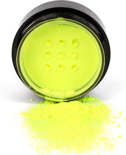 Stargazer Neon Yellow Eye Dust Vegan and Paraben Free Formula That Glows under UV Light