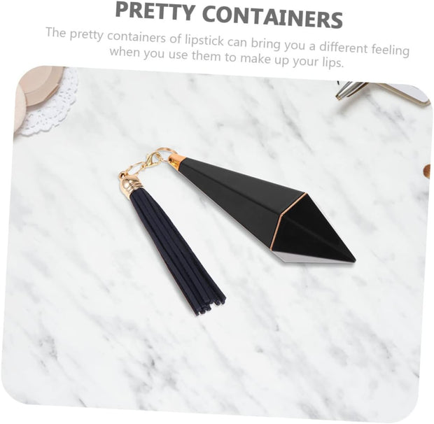 FRCOLOR 3Pcs Su Lipstick Tube Transparent Lip Gloss Vials Lip Balm Empty Bottles Balm Bottles Lip Oil Tubes Empty Plastic Container Lip Cream Sub Tube Portable Travel Lipstick Holder