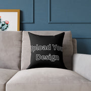 Custom Personalized Square Poly Canvas Pillow