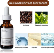 Caffeine Solution 5% + EGCG, Caffeine Eye Serum, under Eye Cream for Reduce Circles and Puffy Eyes, 30Ml Caffeine Eye Cream for anti Aging Wrinkle, Eye Bags Removal, Fade Fine Lines