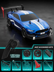 4WD RC Drift Car Racing 1:14 GTR/Mustang Model 2.4G Remote Control Car Four-Wheel Drive 