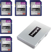 Integral 32GB SD Card 4K Ultra-Hd Video Premium High Speed Memory Card SDXC up to 100Mb/S SDXC V30 UHS-I U3 Class 10 SD Memory Card, Black