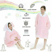 Hooded Snuggle Blanket Super Soft Oodie Winter Warm Wearable Hoodie Robe Comfort