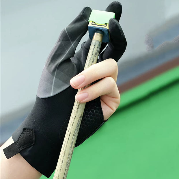 Full-Finger Billiard Gloves Non-Slip Billiard Training Gloves Left/Right Hand Three Finger Snooker Elasticity Sports Accessories