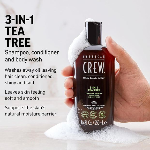 3-In-1 Shampoo, Conditioner & Body Wash Tea Tree 450Ml