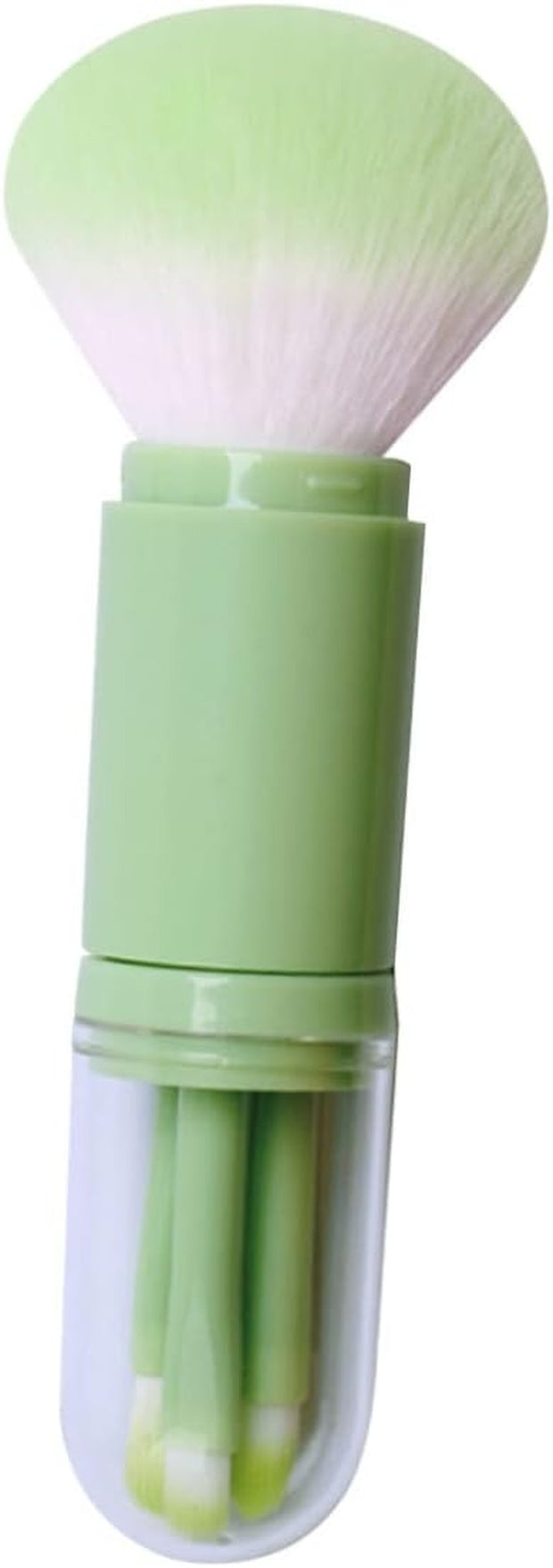 FRCOLOR Compact Lightweight 1 Set Telescopic Makeup Brush 4-In-1 Brush Set Make up Eyeshadow Brush for Travel and Daily Use