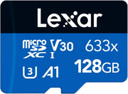 Lexar 633X 64GB Micro SD Card, Microsdxc UHS-I Card W/O SD Adapter, Microsd Memory Card up to 100Mb/S Read, A1, Class 10, U3, V30, TF Card for Smartphones/Tablets/Ip Cameras (LMS0633064G-BNNAA)