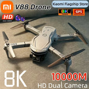 Xiaomi New V88 Mini Drone 8K HD Dual Camera Optical Flow Positioning WIFI GPS Omnidirectional Obstacle Avoidance Quadrotor Toy