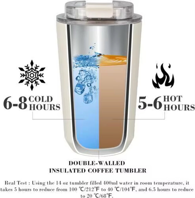For Smeg Coffee Mug Stainless Steel Travel Water Bottle Insulated 240Ml Cup