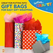 20 Large Multi Coloured Tissue Paper Sheets Assorted Pack Gift Wrapping 50X66Cm