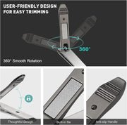 Sturdy Comfortable Nail Clipper Set – Stainless Steel Ergonomic Ultra Sharp Nail File Cutter Fit for Seniors, Adult, and Kids, Fingernail and Toenail
