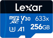 Lexar 633X 64GB Micro SD Card, Microsdxc UHS-I Card W/O SD Adapter, Microsd Memory Card up to 100Mb/S Read, A1, Class 10, U3, V30, TF Card for Smartphones/Tablets/Ip Cameras (LMS0633064G-BNNAA)