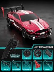 4WD RC Drift Car Racing 1:14 GTR/Mustang Model 2.4G Remote Control Car Four-Wheel Drive 