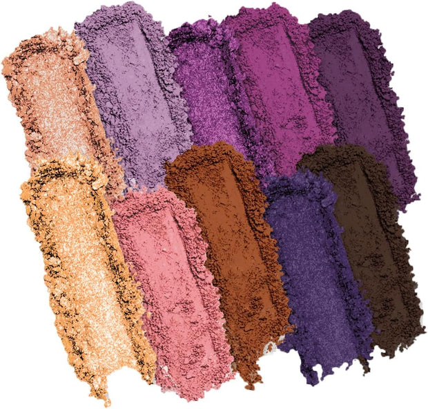 Profusion Cosmetics Violets 10 Shade Eyeshadow Palette (Blendable Multi-Finish Array of Orchid to Lavender and Violet Hues)