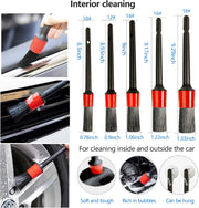 16 PCS Car Cleaning Brush Kit Car Detailing Brushes Set Auto Wheel Cleaning Brush Car Interior Washing Tools Car Tire Brush for Car Motorcycle Bike Exterior Engine Leather Air Vents