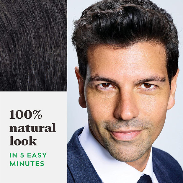 Original Formula Real Black Hair Dye, Targets Only the Grey Hairs, Restoring the Original Colour for a Natural Look – H-55 Real Black (Pack of 2)