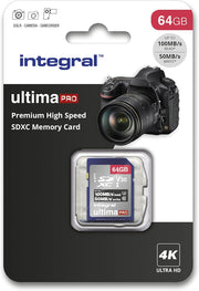 Integral 32GB SD Card 4K Ultra-Hd Video Premium High Speed Memory Card SDXC up to 100Mb/S SDXC V30 UHS-I U3 Class 10 SD Memory Card, Black