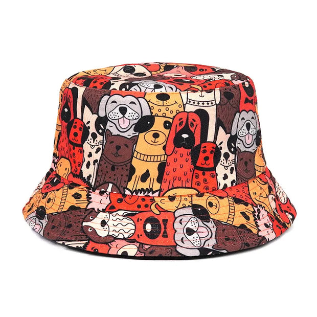 2024 Fashion Summer Paisley Print Fisherman Hat Reversible Harajuku Bucket Hats for Women Men Street Hip Hop Cap Fishing Hat