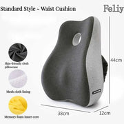 Memory Foam Waist Cushion Massage Back Orthopedic Pillow Lumbar Office Chair Cushion Car Seat Support Pad Buttock Coccyx Pillows