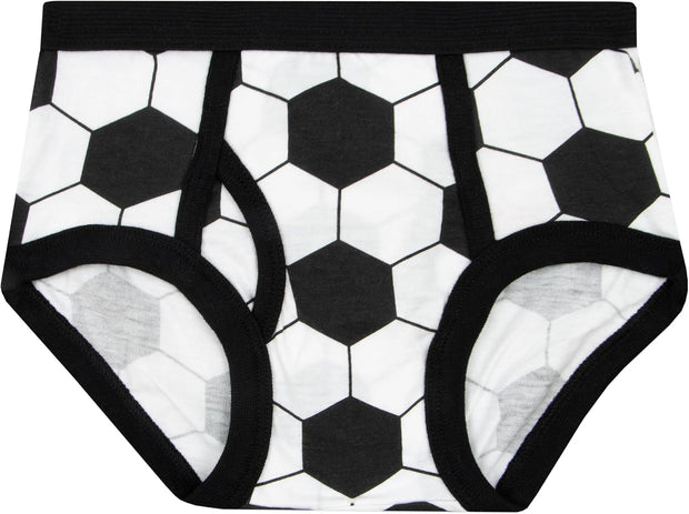 Harry Bear Boys Underwear | Football Briefs 5 Pack | Soft Cotton Boys Briefs | Ages 3 to 8 Years